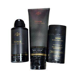Bath & Body Works 3 Piece Noir Mens Collection‎ New